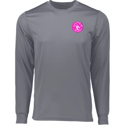 Be the Alpha Women's Pink High-Performance Long Sleeve Tee - T-Shirts Graphite / S Real Domain Streetwear Real Domain Streetwear