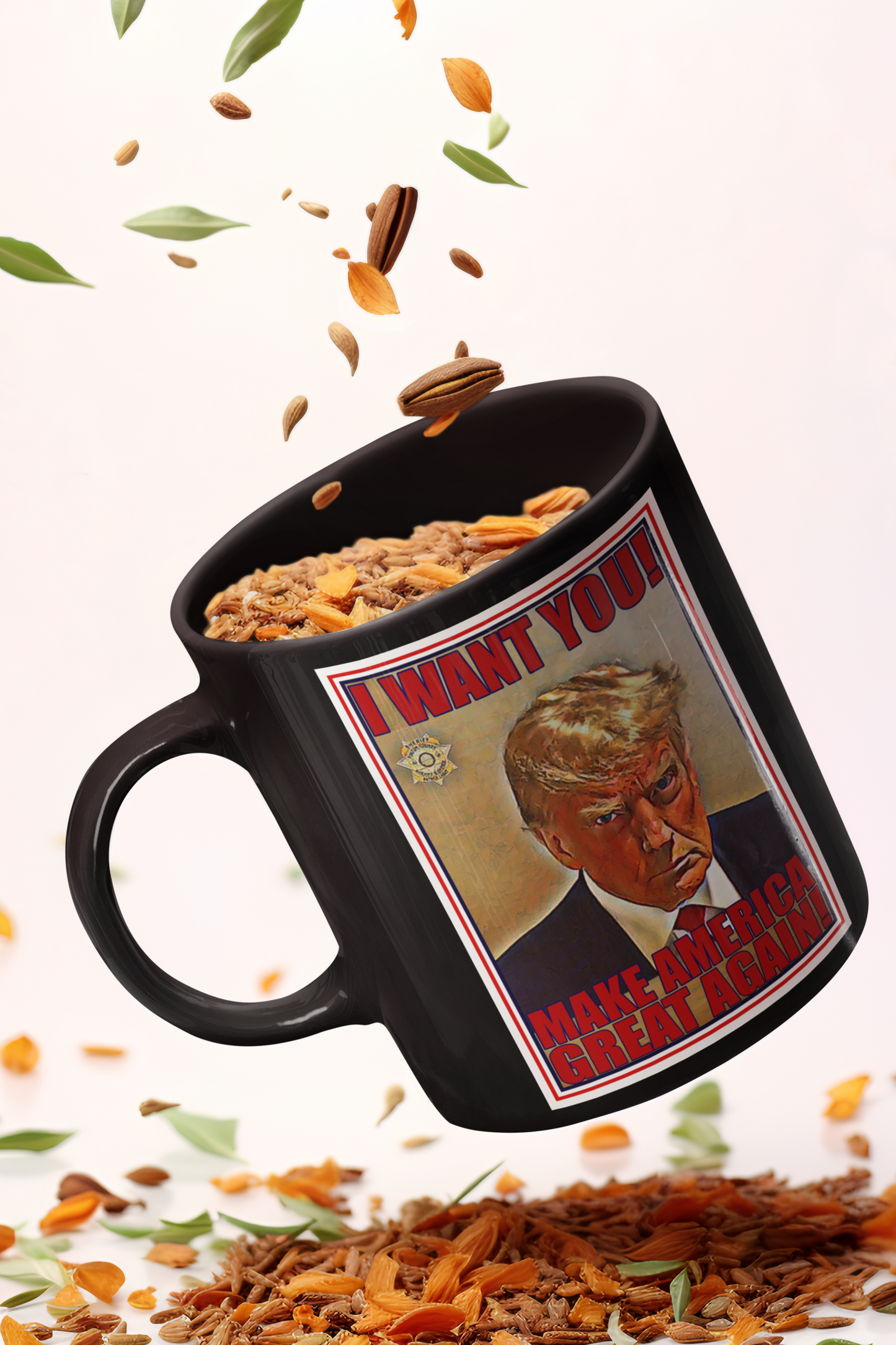 Trump I Want You/AMERICAN BADA$$ 15oz Black Mug