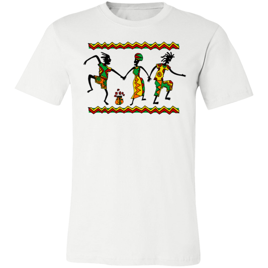 Tribal Dance Jersey Short-Sleeve T-Shirt - T-Shirts White / M Real Domain Streetwear Real Domain Streetwear