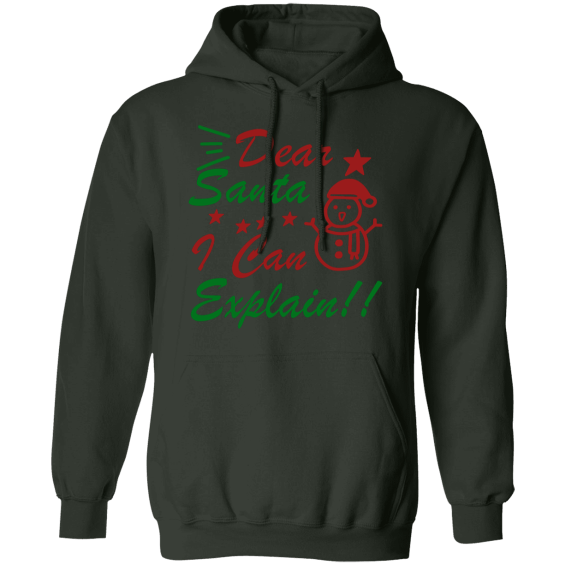 Dear Santa I Can Explain Pullover Hoodie