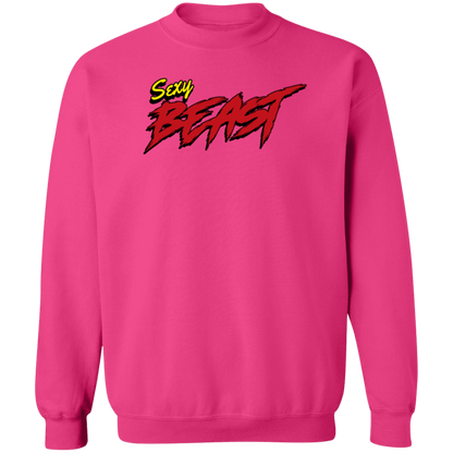 Sexy Beast Crewneck Pullover Sweatshirt - Sweatshirts Heliconia / S Real Domain Streetwear Real Domain Streetwear