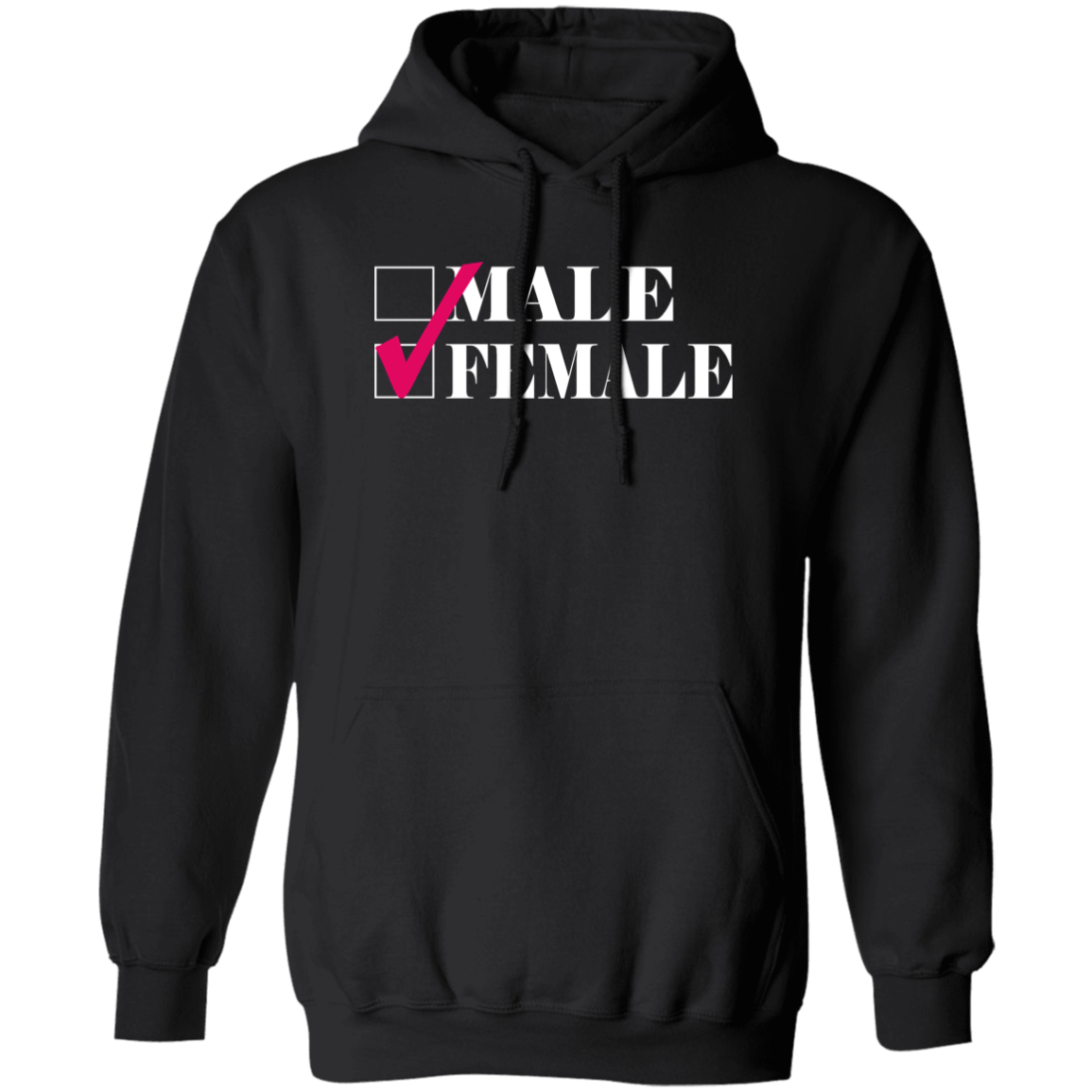 Woman Checkmark Pullover Hoodie