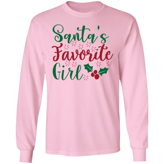 Santa's Favorite Girl Long-Sleeve T-Shirt