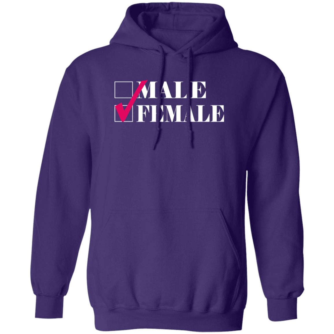 Woman Checkmark Pullover Hoodie