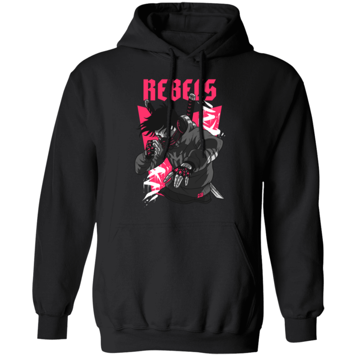 Rebels Manga Style Pullover Hoodie