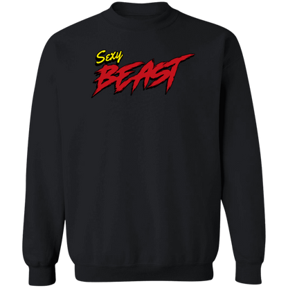 Sexy Beast Crewneck Pullover Sweatshirt - Sweatshirts Black / S Real Domain Streetwear Real Domain Streetwear
