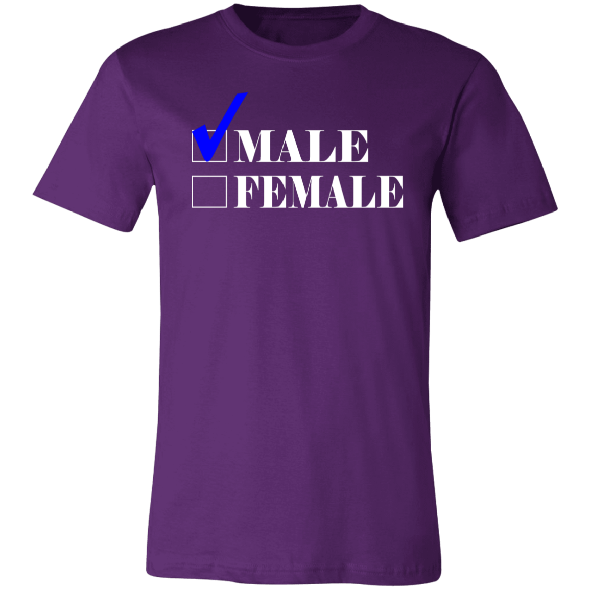 Checkmark Male Jersey Short-Sleeve T-Shirt - T-Shirts Team Purple / S Real Domain Streetwear Real Domain Streetwear