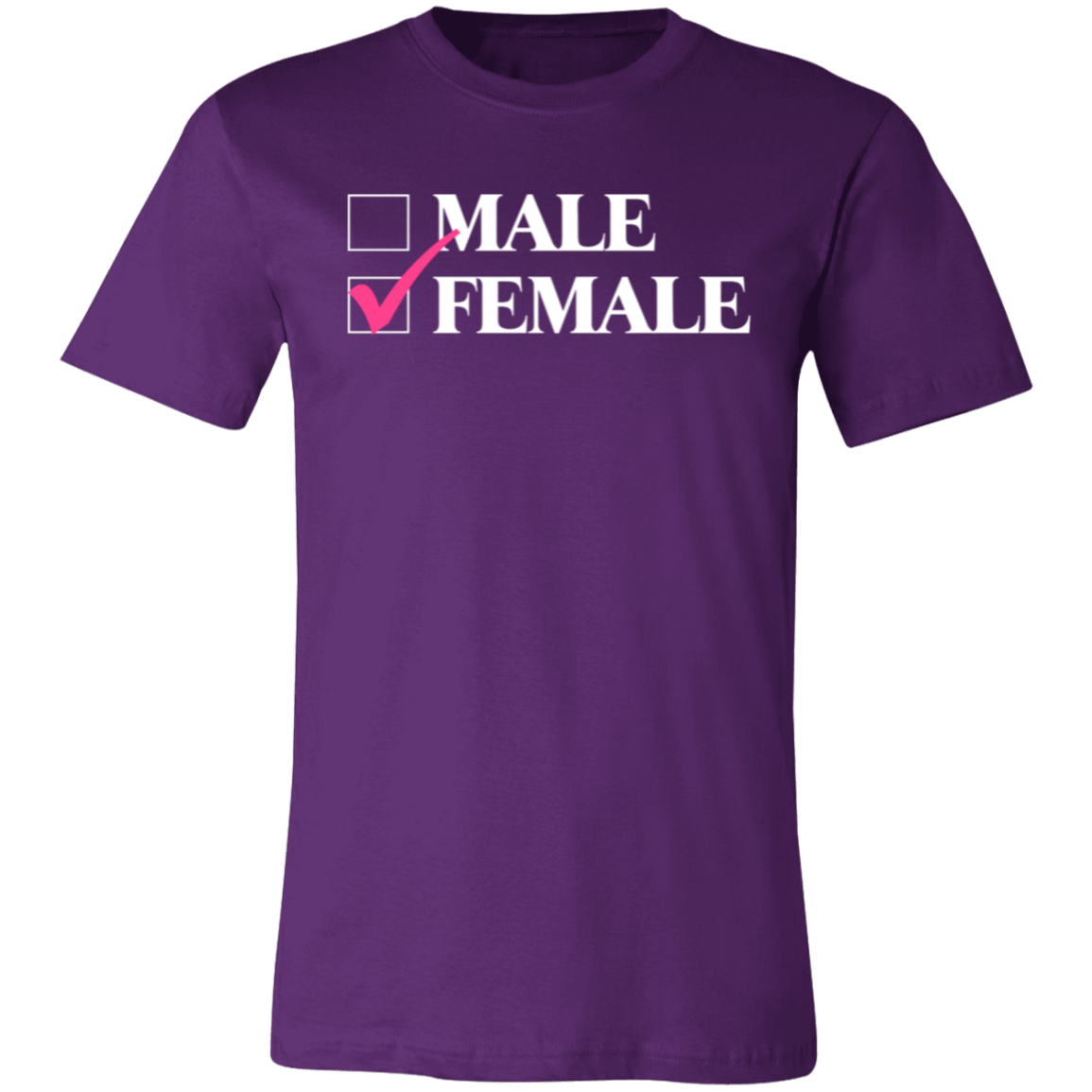 Checkmark Female Jersey Short-Sleeve T-Shirt - T-Shirts Team Purple / S Real Domain Streetwear Real Domain Streetwear