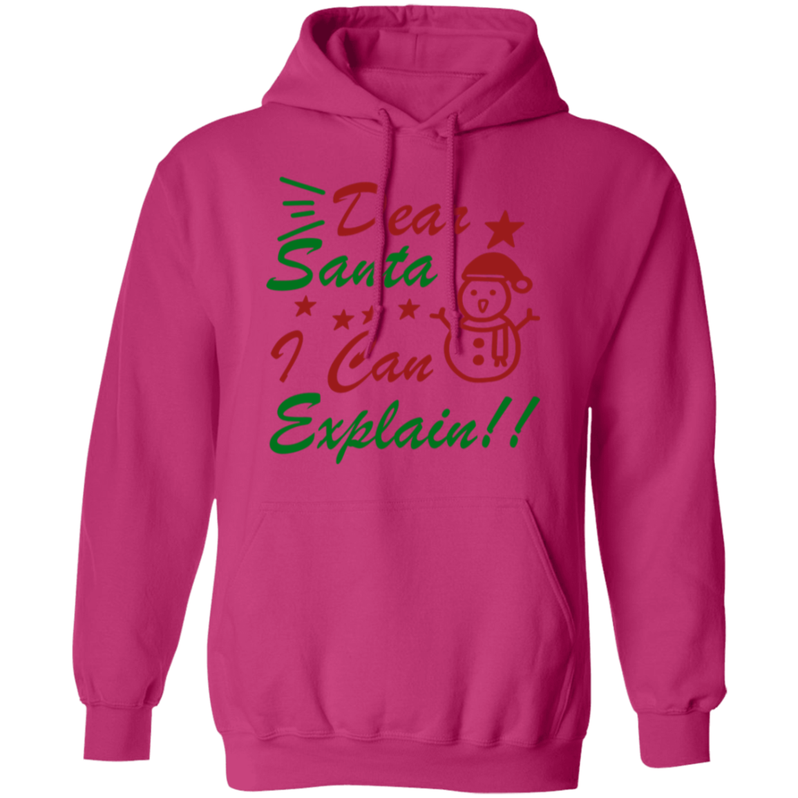 Dear Santa I Can Explain Pullover Hoodie