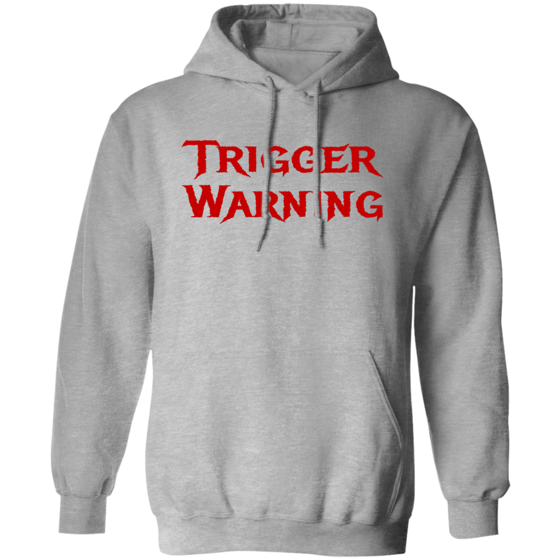 Trigger Warning Pullover Hoodie - Hoodies Sport Grey / M Real Domain Streetwear Real Domain Streetwear