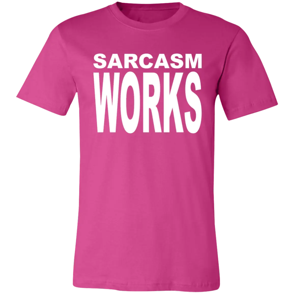 Sarcasm Works Jersey Short-Sleeve T-Shirt - T-Shirts Berry / M Real Domain Streetwear Real Domain Streetwear